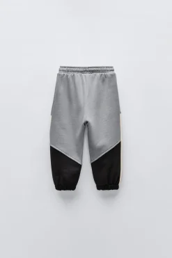 CALÇAS COM COLOR BLOCK-ZARA Discount