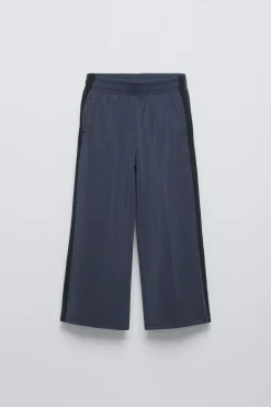 CALÇAS COM FAIXA EM MODAL DE QUALIDADE-ZARA Store