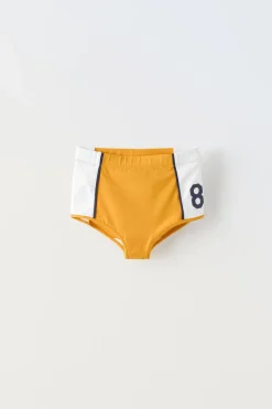 CALÇAS CULOTTE COM NÚMERO EM CONTRASTE-ZARA Best Sale