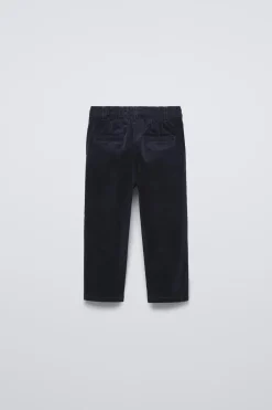 CALÇAS DE FATO EM VELUDO-ZARA Clearance