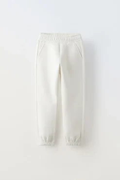 CALÇAS DE FELPA BÁSICAS-ZARA Sale