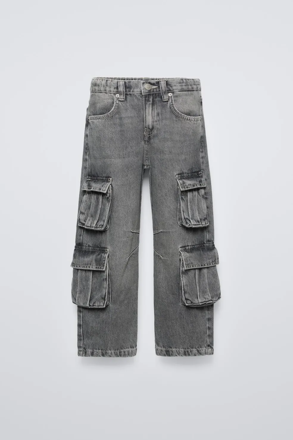 CALÇAS DE GANGA COM VÁRIOS BOLSOS-ZARA Clearance