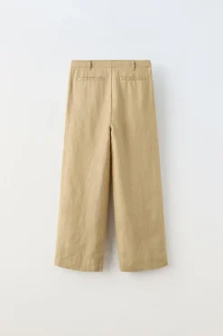 CALÇAS DE LINHO-ZARA Outlet