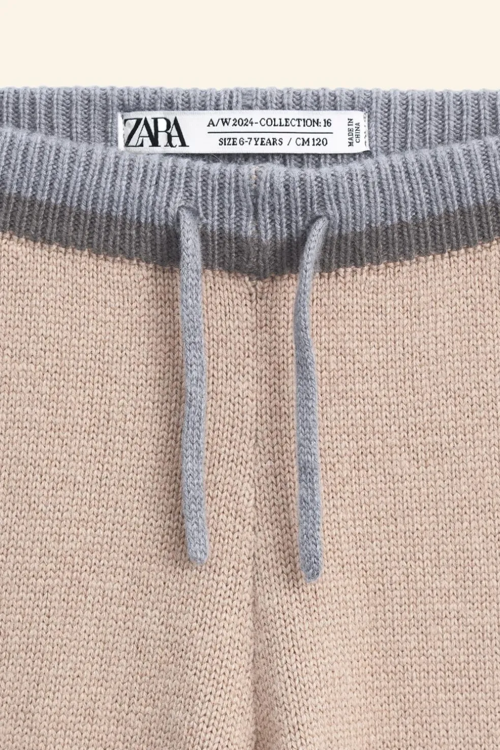 CALÇAS DE MALHA ONDAS CONTRASTE LIMITED EDITION-ZARA Clearance