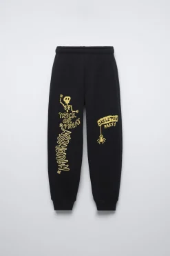 CALÇAS ESTAMPADAS ESQUELETO-ZARA Sale