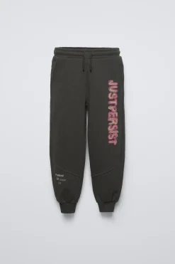 CALÇAS JOGGER MENSAGEM-ZARA Best Sale