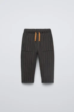 CALÇAS ÀS RISCAS-ZARA Sale