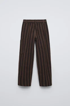CALÇAS ÀS RISCAS-ZARA Best Sale