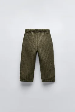 CALÇAS ÀS RISCAS WARMTOUCH-ZARA Flash Sale