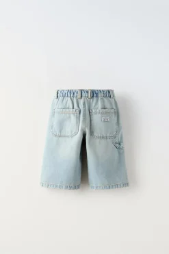 CALÇÕES BERMUDA DENIM CARPENTER-ZARA New