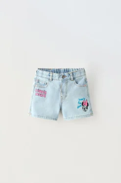 CALÇÕES BERMUDA DENIM GRAFFITI MINNIE MOUSE © DISNEY-ZARA Best