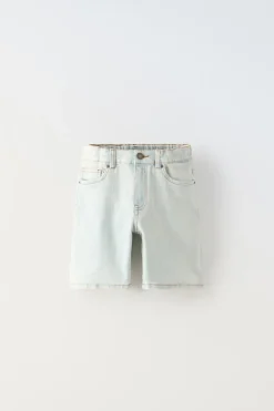 CALÇÕES BERMUDA DENIM REGULAR FIT-ZARA Store