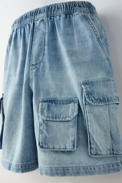 CALÇÕES BERMUDA DENIM WORKER-ZARA Hot