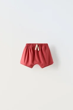 CALÇÕES BERMUDA LISOS COM CORDÃO-ZARA Flash Sale