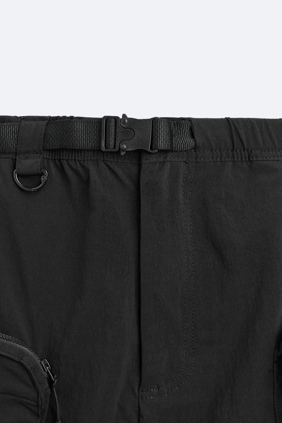 ZARA Cargo^CALÇÕES BERMUDA TÉCNICOS CARGO Preto