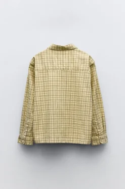CAMISA AOS QUADRADOS-ZARA Outlet