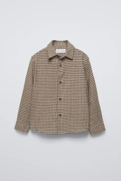 CAMISA AOS QUADRADOS-ZARA Clearance