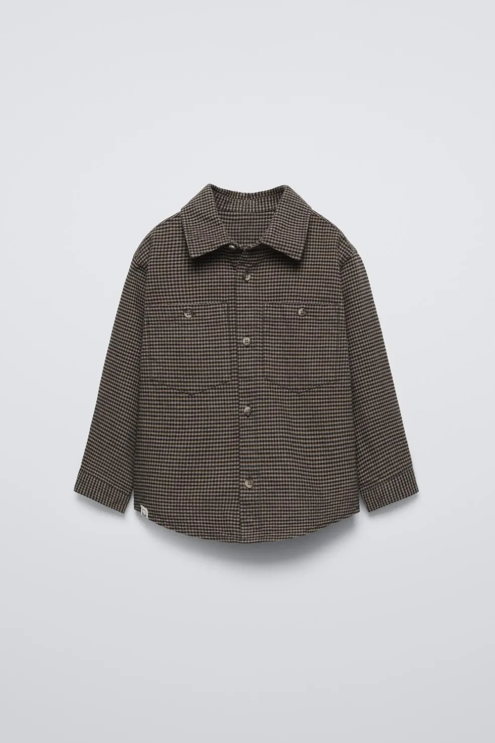 CAMISA AOS QUADRADOS-ZARA Best Sale