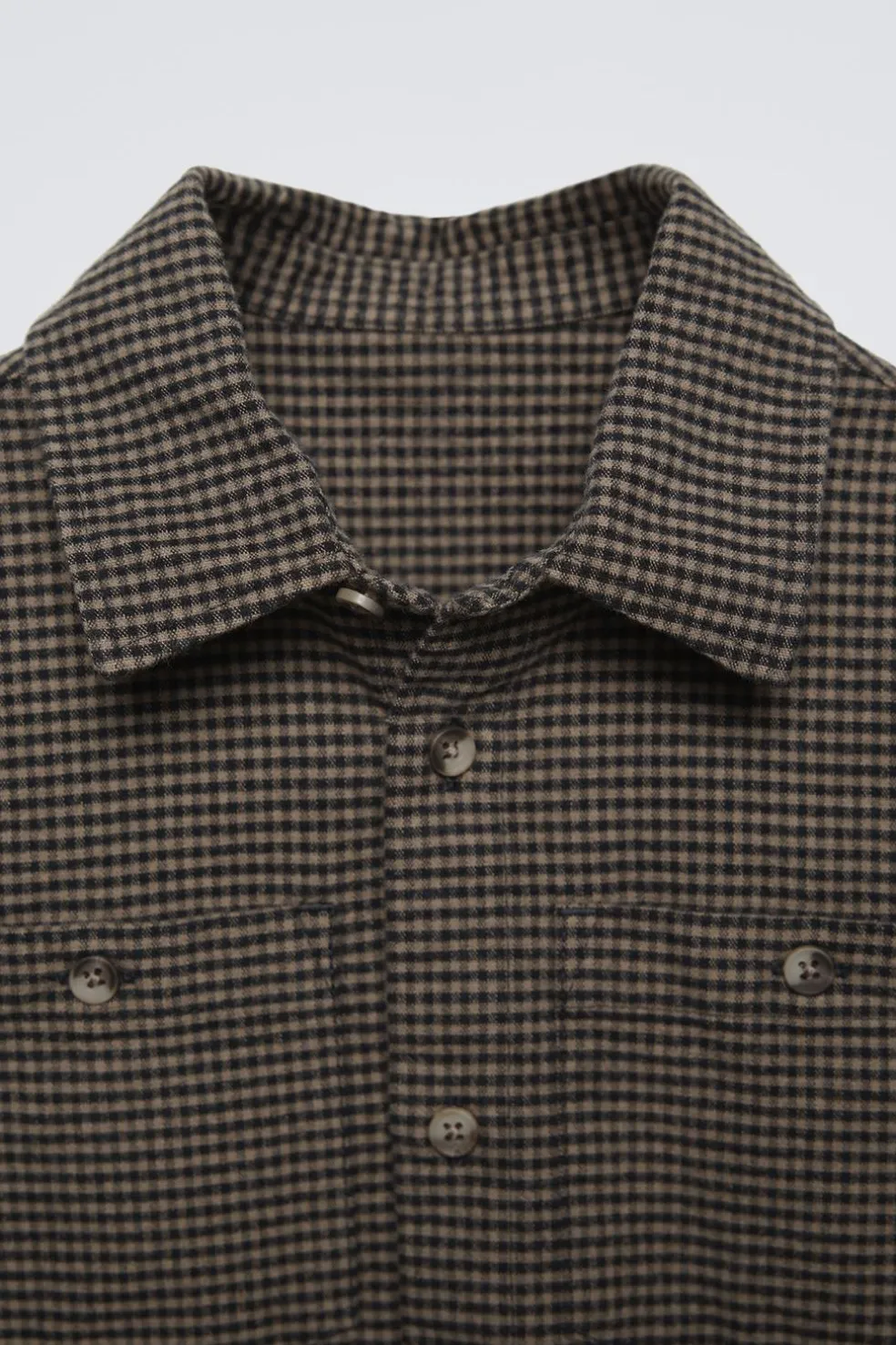CAMISA AOS QUADRADOS-ZARA Best Sale