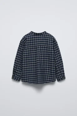 CAMISA AOS QUADRADOS-ZARA Cheap