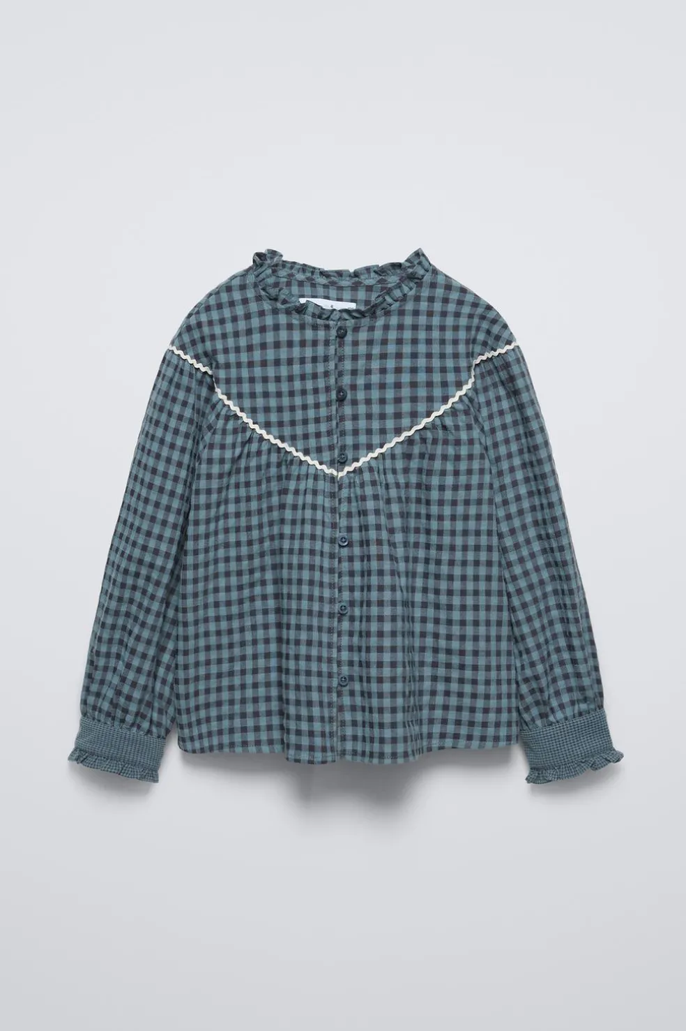 CAMISA AOS QUADRADOS-ZARA Shop