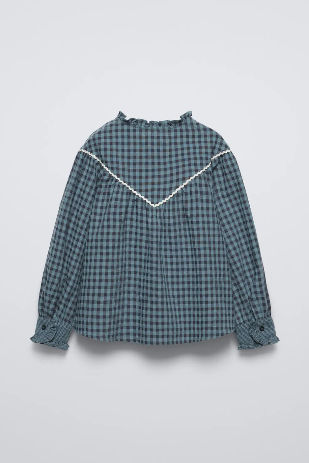 CAMISA AOS QUADRADOS-ZARA Shop