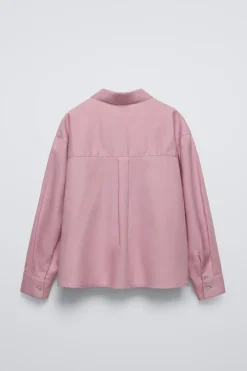 CAMISA BORDADO BOLSO-ZARA Cheap