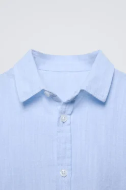CAMISA COM LAÇO REMOVÍVEL-ZARA Store