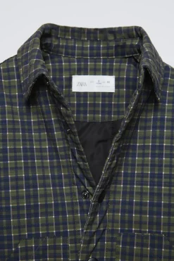 CAMISA COMPRIDA ACOLCHOADA-ZARA Store