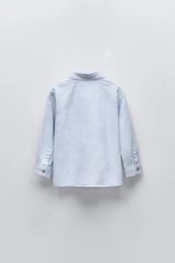 CAMISA ESTRUTURA BOLSO-ZARA Best Sale