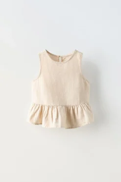 CAMISA FOLHO COM LINHO-ZARA Clearance