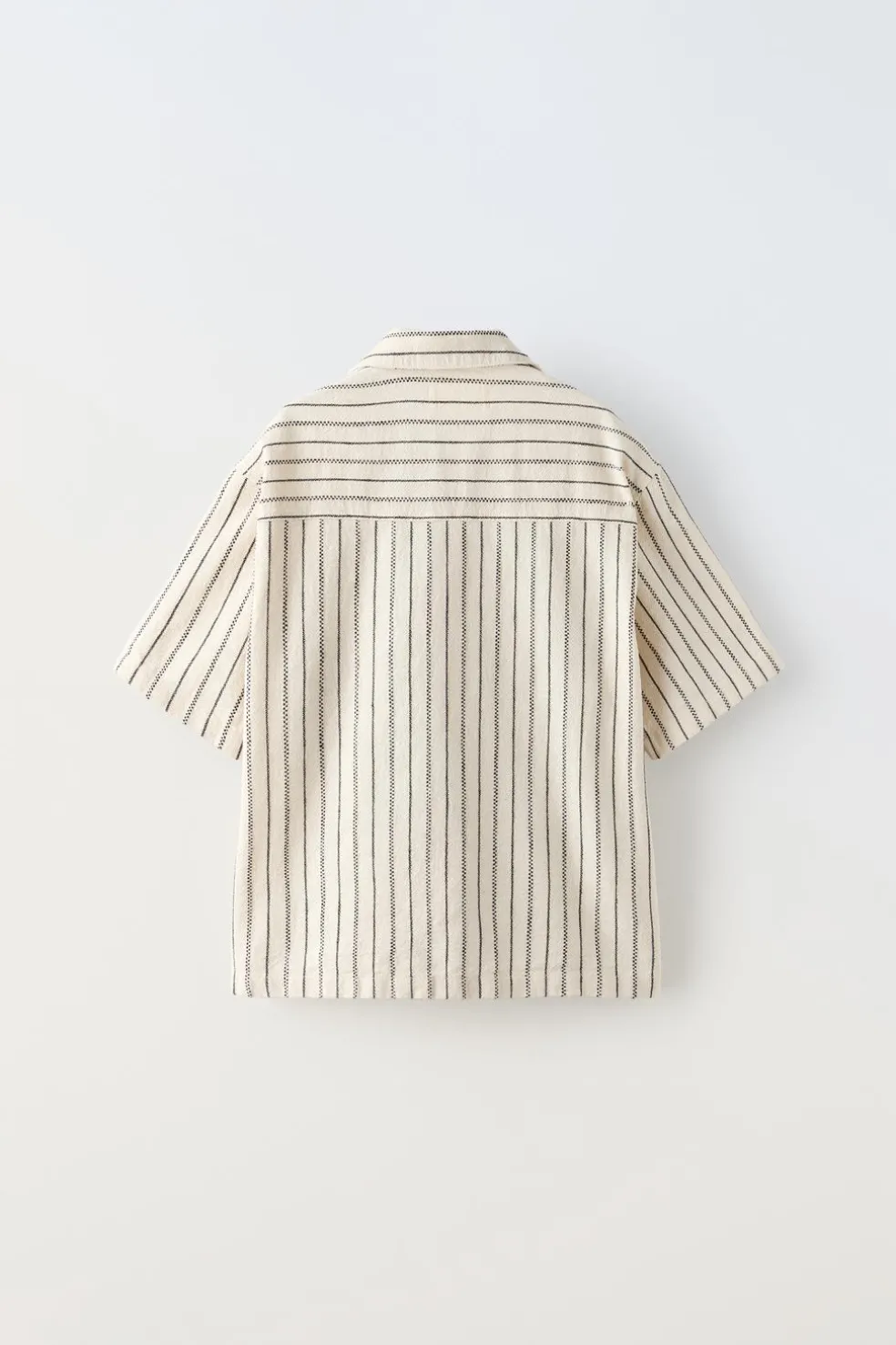 CAMISA ÀS RISCA TECIDA-ZARA Shop