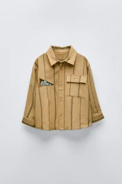 CAMISA ÀS RISCAS-ZARA Cheap
