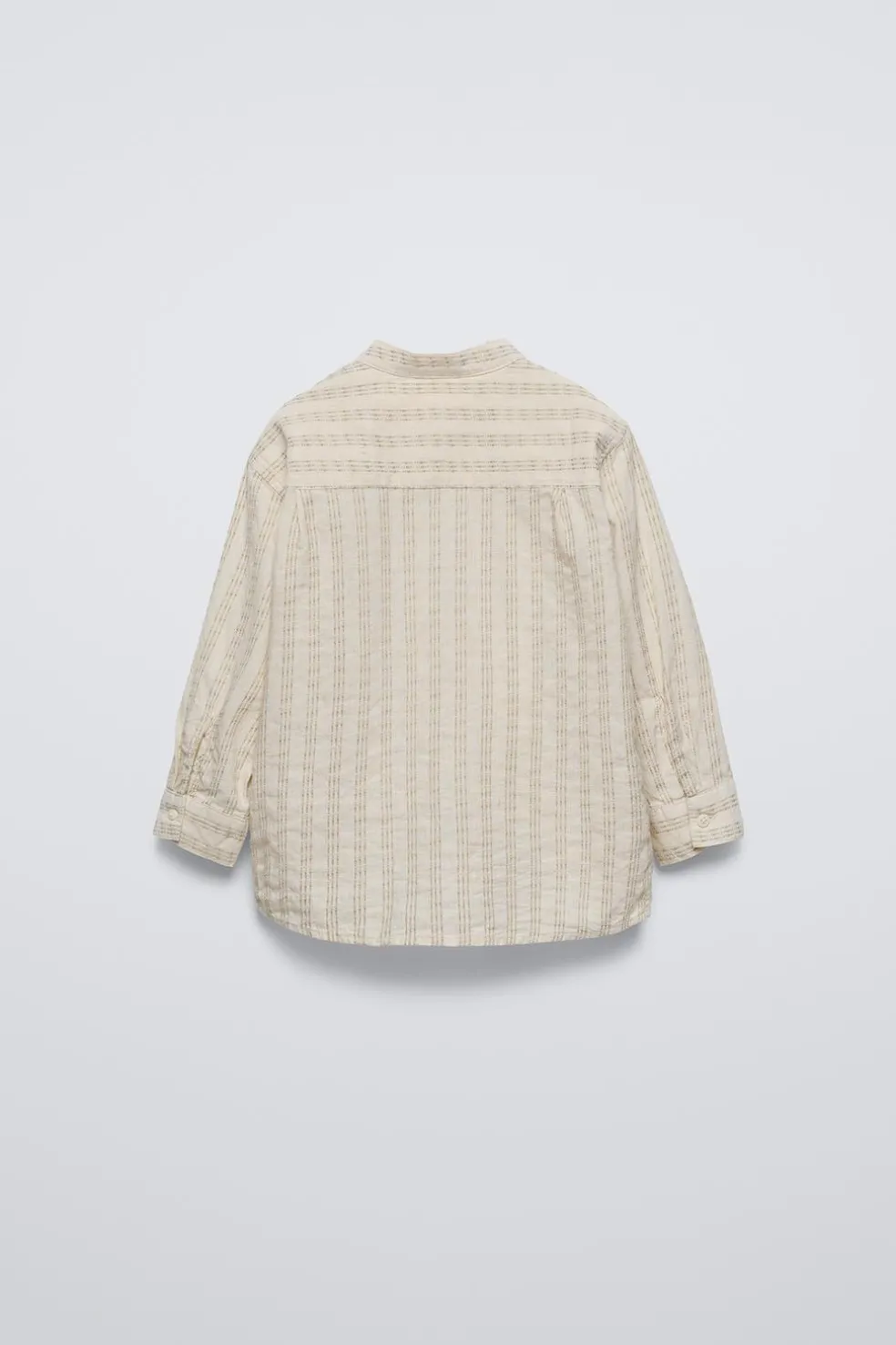 CAMISA ÀS RISCAS COM ESTRUTURA-ZARA Best Sale