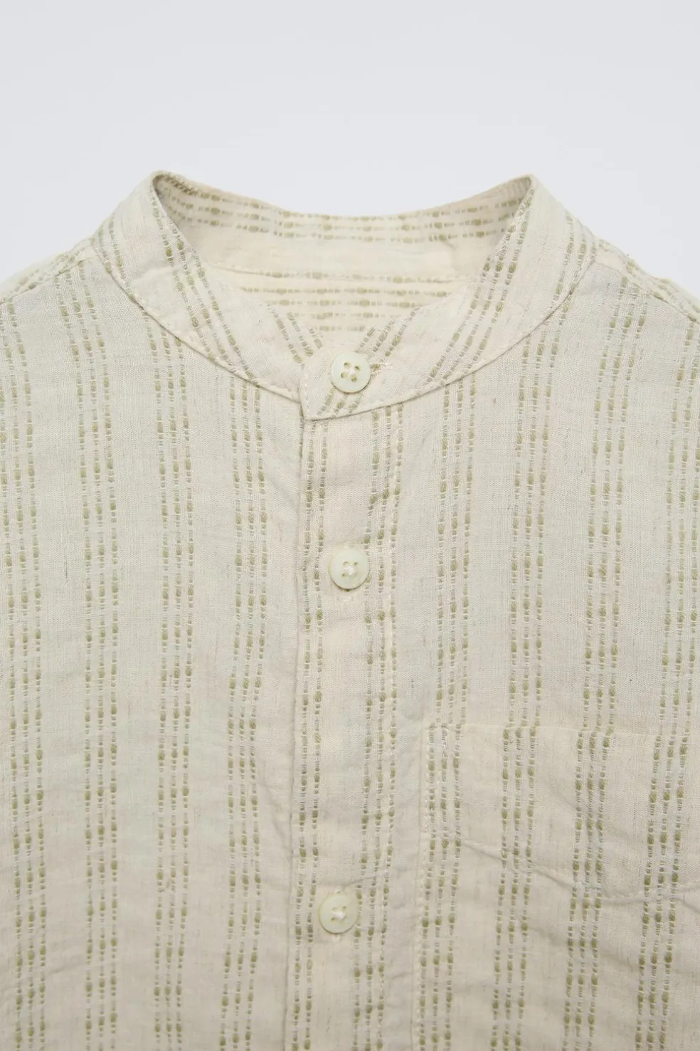 CAMISA ÀS RISCAS COM ESTRUTURA-ZARA Best Sale