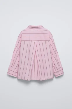 CAMISA ÀS RISCAS COM PREGA-ZARA Flash Sale