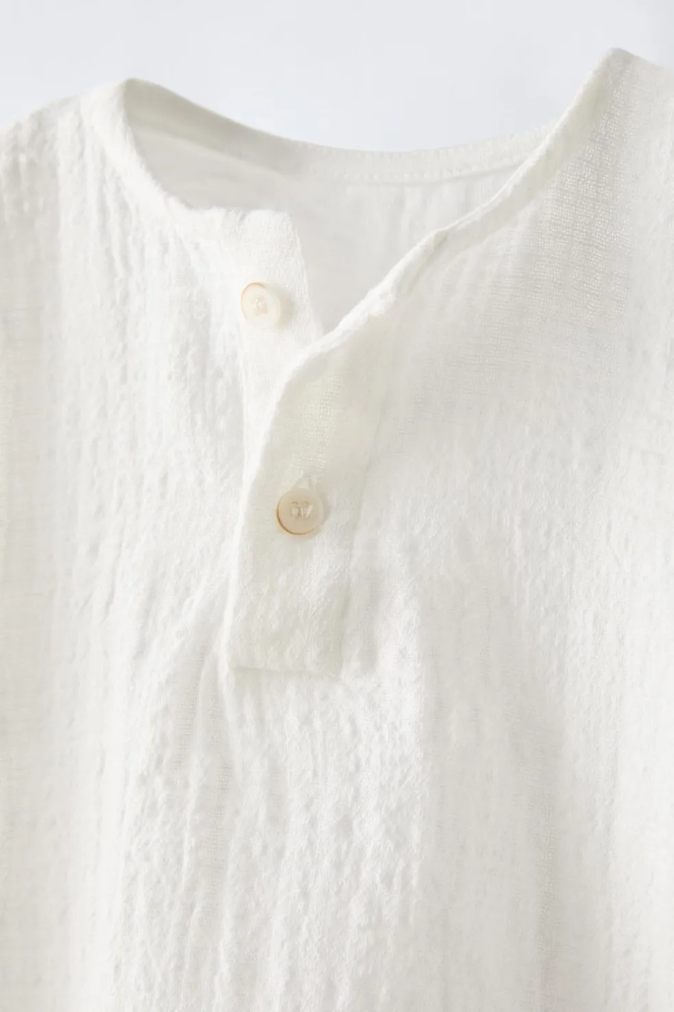 CAMISA TEXTURA BOTÕES-ZARA Best Sale