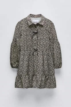 CAMISA VESTIDO COM ANIMAL PRINT-ZARA Best Sale