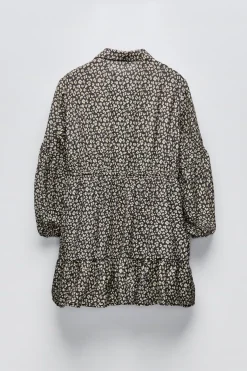 CAMISA VESTIDO COM ANIMAL PRINT-ZARA Best Sale