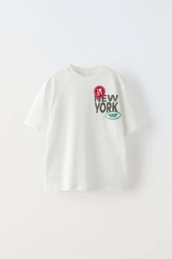 CAMISETA PARCHES I LOVE NY ©-ZARA Cheap