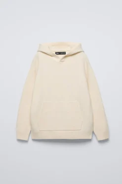 CAMISOLA DE MALHA CAPUZ SOFT TOUCH-ZARA Flash Sale