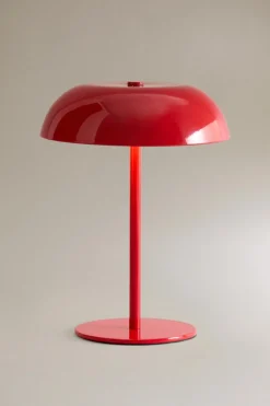 ZARA A Coleção De Candeeiros|Presentes Para O Lar^CANDEEIRO DE MESA MONOCOLOR TÁTIL Vermelho