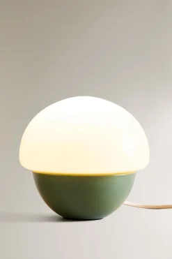 ZARA A Coleção De Candeeiros^CANDEEIRO DE MESA OVAL Verde / Azul
