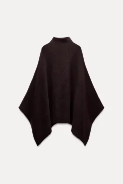 ZARA Tops / Bodies^CAPA DE MALHA ASSIMÉTRICA Borgonha