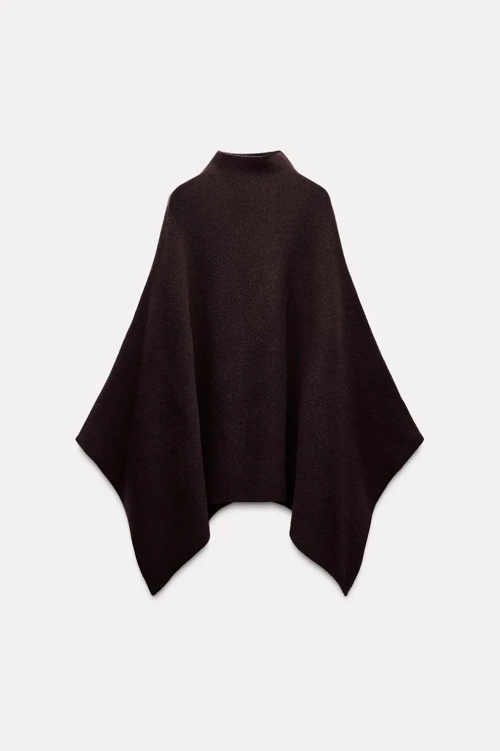 ZARA Tops / Bodies^CAPA DE MALHA ASSIMÉTRICA Borgonha
