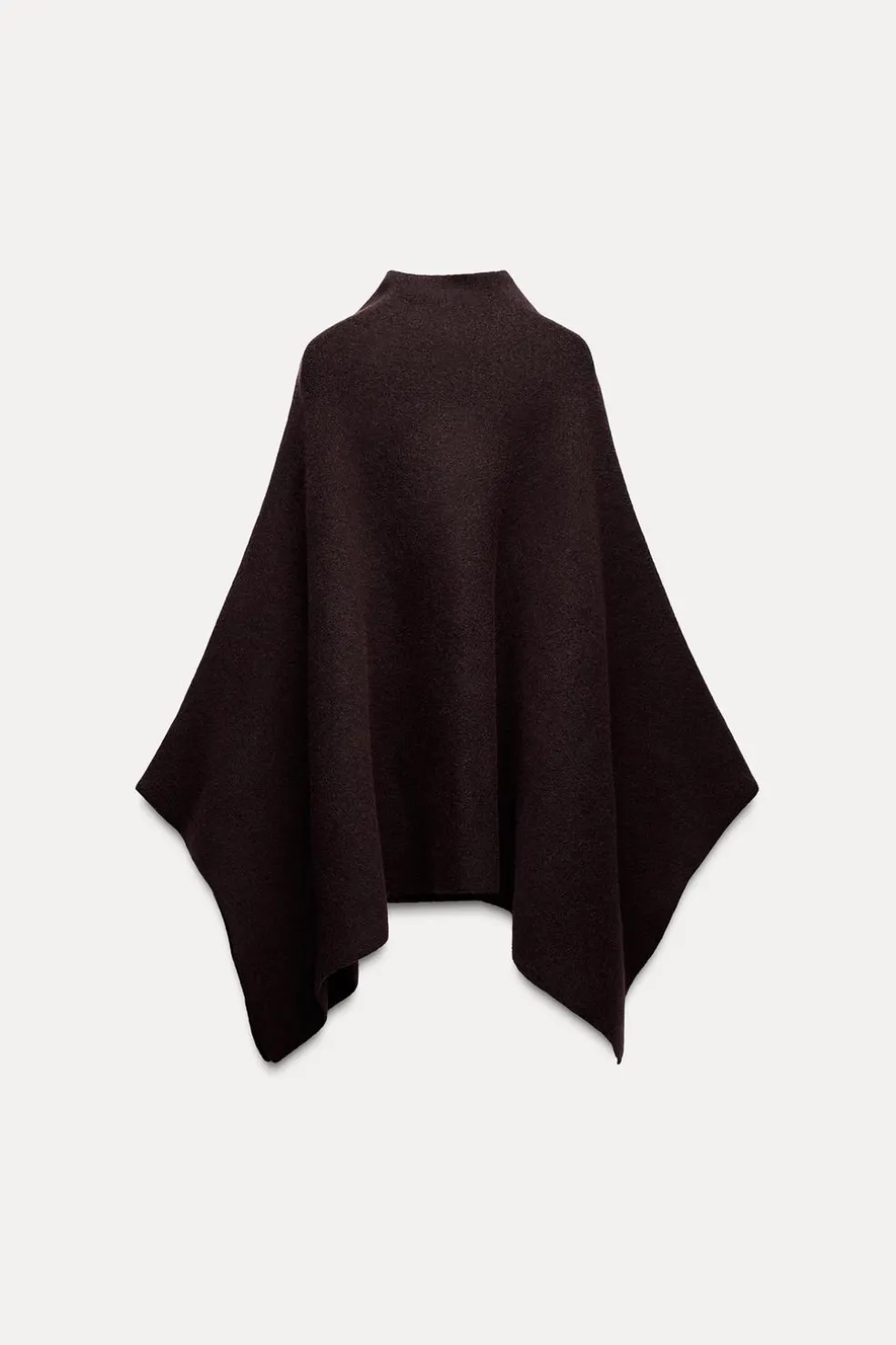 ZARA Tops / Bodies^CAPA DE MALHA ASSIMÉTRICA Borgonha
