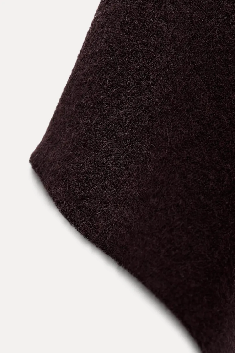 ZARA Tops / Bodies^CAPA DE MALHA ASSIMÉTRICA Borgonha