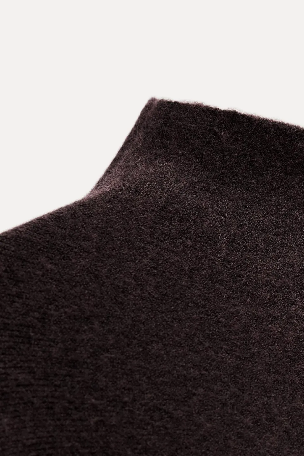 ZARA Tops / Bodies^CAPA DE MALHA ASSIMÉTRICA Borgonha