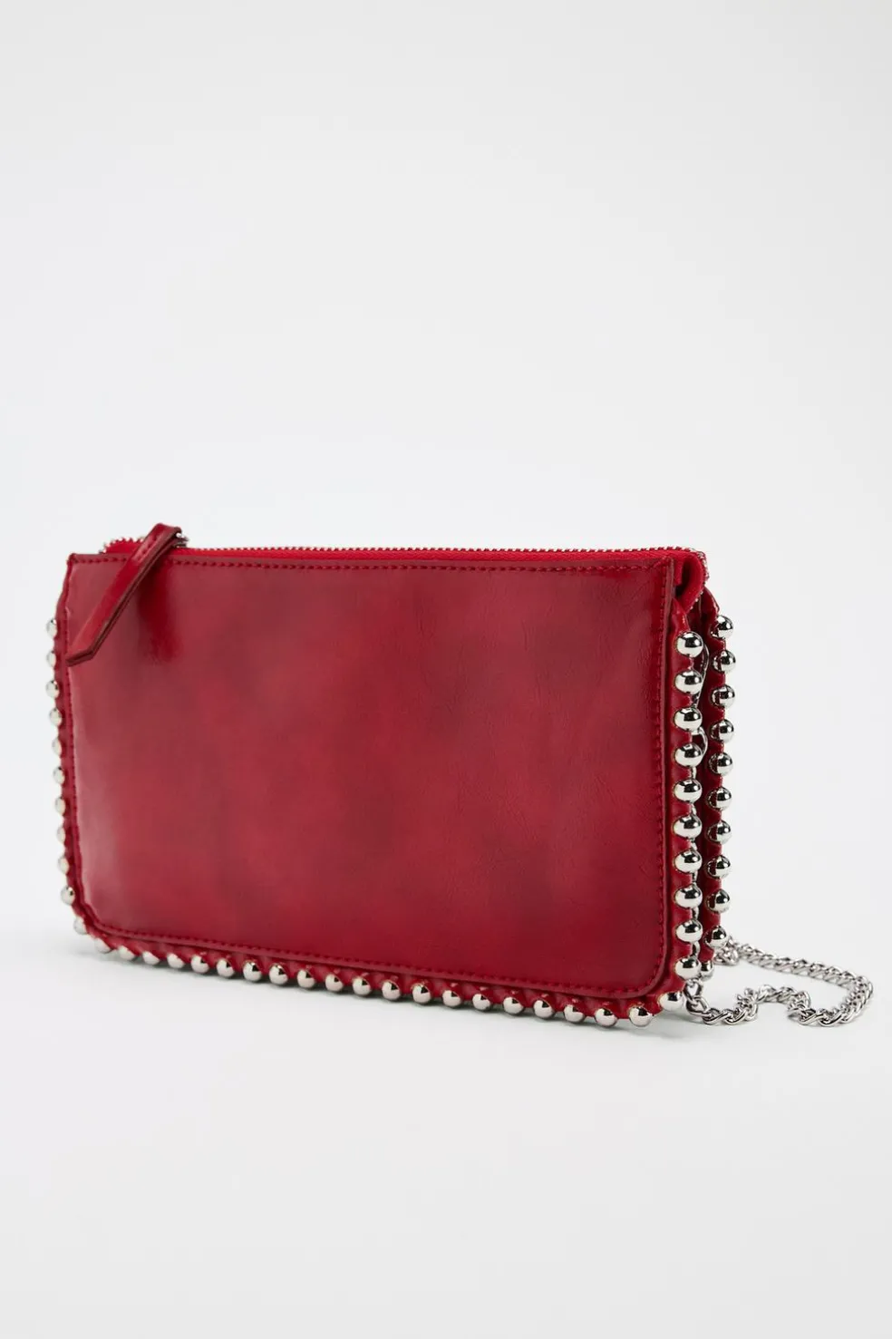 ZARA Malas^CARTEIRA MALA A TIRACOLO COM TACHAS Vermelho
