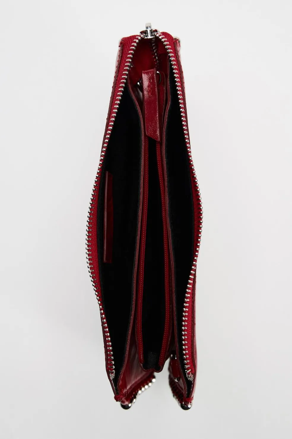 ZARA Malas^CARTEIRA MALA A TIRACOLO COM TACHAS Vermelho